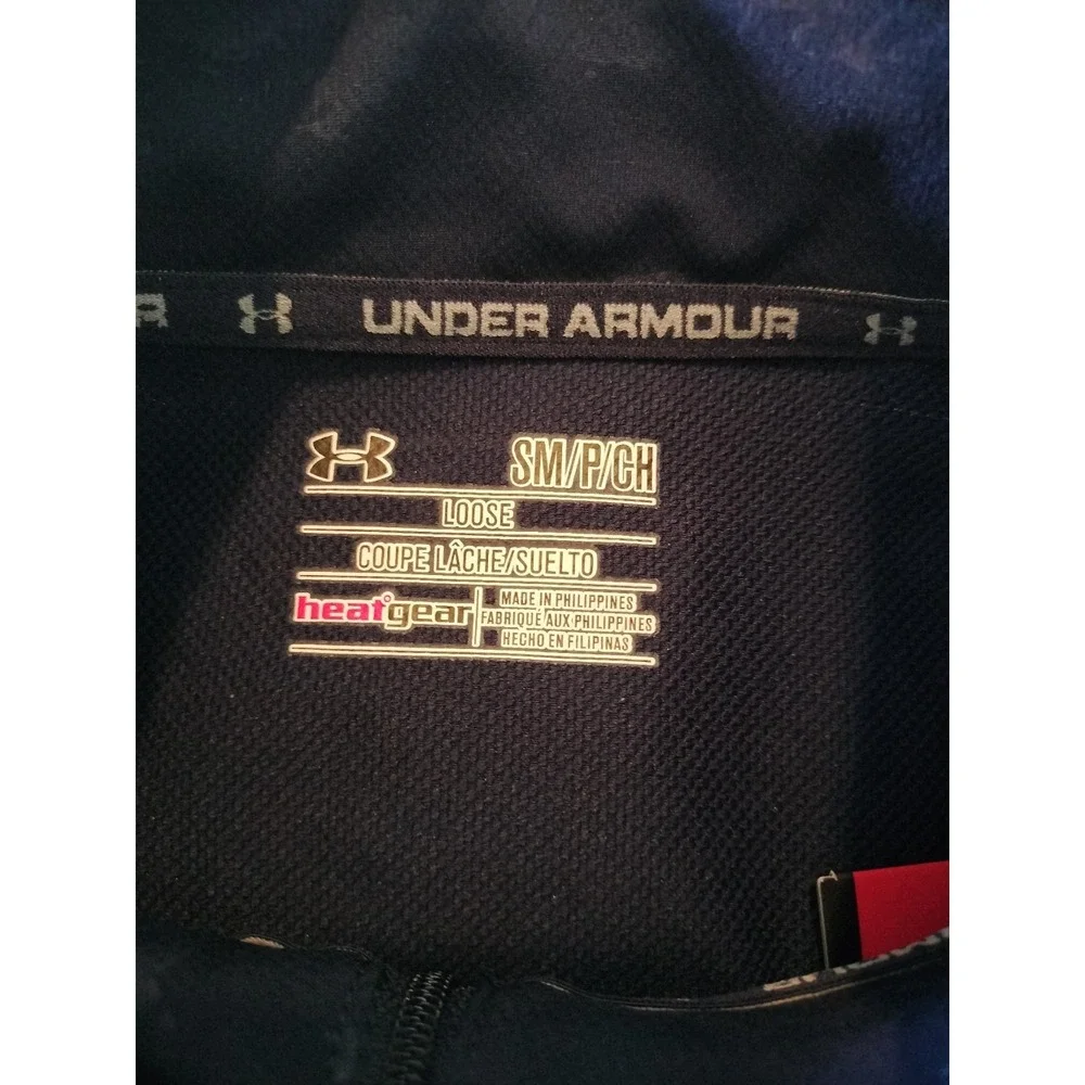 NWT Under Armour Baseball Batting Cage Jacket Men's Small Navy Blue Camo